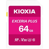 Kioxia EXCERIA PLUS R98/W65 SDXC 64GB, UHS-I U3, Class