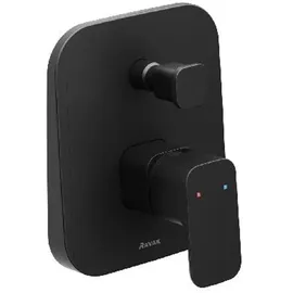 Ravak X070156 - Wannenarmatur Td F 061.20 Unterputz, mit Einbaukörper, Schwarz - Schwarz