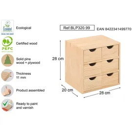 Astigarraga Kommode 28 x 20 x 28 cm Beige