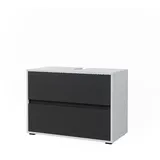 Vicco Waschbeckenunterschrank Maltin weiß Anthrazit 80 x 58 cm Badezimmer,