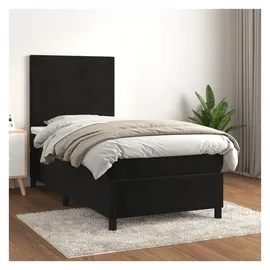 vidaXL Boxspringbett 100 x 200 cm Schwarz
