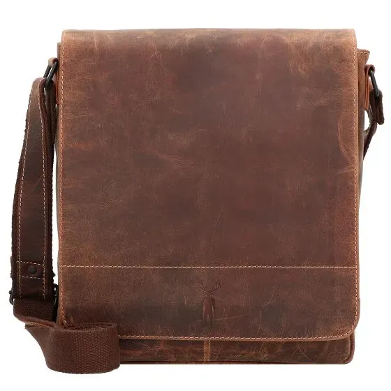 Jack Kinsky Baltimore 4 Umhängetasche Leder 28 cm  braun