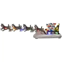 LED Multi Batterie/Akku 4242-000	 Schneemänner mit Schlitten LED