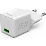 Hama Schnellladegerät USB-C Super-Mini-Charger PD 25 W weiß (201981)