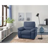 Calia Italia Sessel Gaia Luxus-Microfaser Ginevra 100 x 92 x 94 cm Blau