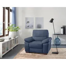 Calia Italia Sessel Gaia Luxus-Microfaser Ginevra 100 x 92 x 94 cm Blau