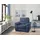 Calia Italia Sessel Gaia Luxus-Microfaser Ginevra 100 x 92 x 94 cm Blau