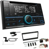 Kenwood 2-DIN CD-Receiver Autoradio Bluetooth DAB+ für Ssangyong Actyon schwarz