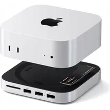 Satechi Stand Hub Mac Mini M4 SSD Enclosure Silber