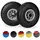 Relaxdays Sackkarrenrad 2er Set Schwarz/Grau