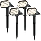 Brandson Solarleuchte schwarz 80 Lumen 4er Set