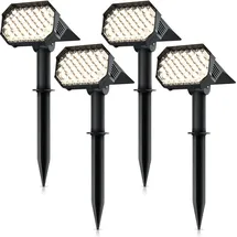 Brandson Solarleuchte schwarz 80 Lumen 4er Set