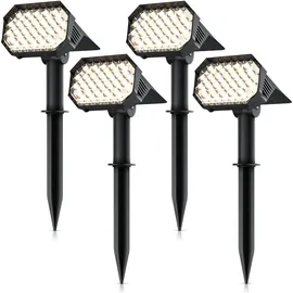 Brandson Solarleuchte schwarz 80 Lumen 4er Set