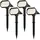 Brandson Solarleuchte schwarz 80 Lumen 4er Set