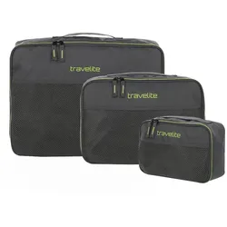 Travelite Accessoire Packtaschen Set 3 tlg. Zubehör   Schwarz Herren 