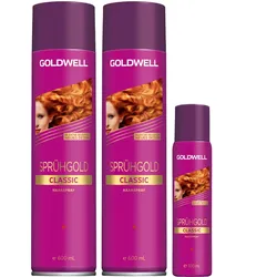 Goldwell Sprühgold Classic Duo 2 x 600ml inkl. Handtaschen-Haarspray 100ml