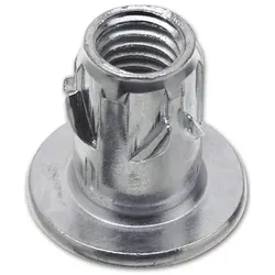 Einschlagmuffe Industrie - Stahl verzinkt-blau - M10x15 mm , 17 mm , M10x15
