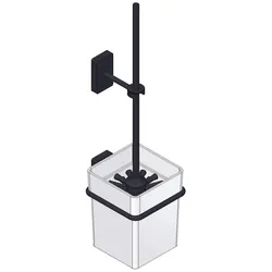 Giese Gifix 21. WC Garnitur, Accessoires, schwarz matt