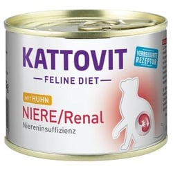 KATTOVIT Feline Diet Nassfutter Katze Niere/Renal Adult Huhn 12x185 g