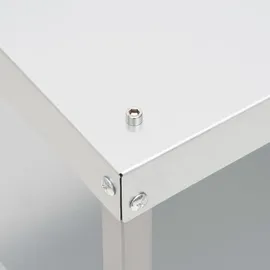 vidaXL Tisch für Räucherofen 40 x 28 x 44,5 cm silber