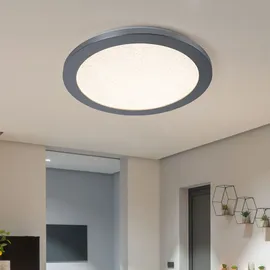 WOFI LED Deckenlampe 1 rund grau