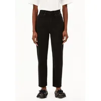 ARMEDANGELS MAIRAA HIGH WAIST MOM JEANS | recycelter Baumwoll Mix Comfort Stretch - schwarz (28-32)