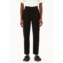 ARMEDANGELS MAIRAA HIGH WAIST MOM JEANS | recycelter Baumwoll Mix Comfort Stretch - schwarz (28-32)