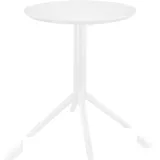 CLP Sky Gartentisch Ø 60 x 74 cm Weiß