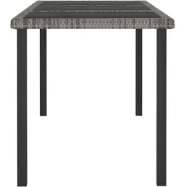 vidaXL Garten-Esstisch 180 x 70 x 73 cm Grau