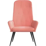 vidaXL Relaxsessel Rosa Samt 80 x 80 x 100 cm Rosa