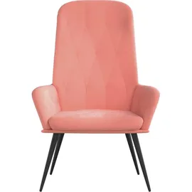 vidaXL Relaxsessel Rosa Samt 80 x 80 x 100 cm Rosa