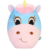 squishbrubies Enya das Einhorn - 35 cm Kuscheltier - Superweiches Plüsch Stofftier zum Kuscheln, Verschenken und Sammeln - Blau und Rosa