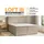 dein schlaf 24 BOXBETT LOFT III 200/200 Cord Beige mitTaschen-Federkernmatratzen 7 Zonen H4 - Beige