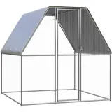 vidaXL Outdoor-Hühnerkäfig 2x2x2 m Verzinkter Stahl