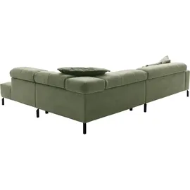 Home Affaire Eckcouch Polyester L-Form 3-Sitzer Grün