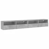vidaXL TV-Wandschränke 2 Stk. 100x30x30 cm Grau Holzwerkstoff