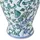 Beliani Blumenvase Segowia Porzellan 47 cm Weiß / Blau
