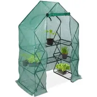 Relaxdays Foliengewächshaus Kunststoff Grün Folie 1 mm 1 m2