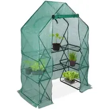 Relaxdays Foliengewächshaus Kunststoff Grün Folie 1 mm 1 m2