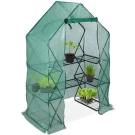Relaxdays Foliengewächshaus Kunststoff Grün Folie 1 mm 1 m2
