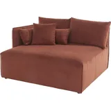 andas Ottomane »Nöre«, kurzes Lounge-Modul - zum Zusammenstellen, Breite 138 cm, Tiefe 128 cm orange