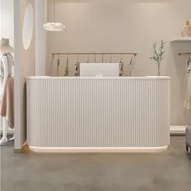 360Home Salon Empfangstisch Theke Tresen Kasse Laden Beige