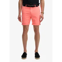 Superdry Chinoshorts PREMIUM REGULAR CHINO SHORT aus Baumwollmischung mit Elasthan, Relaxed Fit, unifarben, knielang orange 30