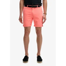 Superdry Chinoshorts PREMIUM REGULAR CHINO SHORT aus Baumwollmischung mit Elasthan, Relaxed Fit, unifarben, knielang orange 30