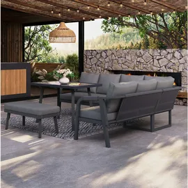 Okwish Gartenlounge-Set 8-tlg. grau