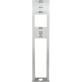 a-TroniX Standsäule für Wallbox Edelstahl weiß