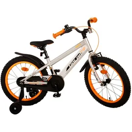 tpfsports Rocky Kinderfahrrad - Jungen - 18 Zoll - Rücktritt + Handbremse - Grau