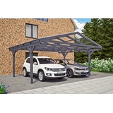 SKANHOLZ Odenwald Flachdach Doppelcarport aus Leimholz 6,40 x 5,41 m unbehandelt