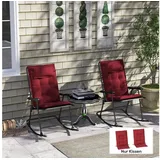 Outsunny Liegenauflage 116 x 50 x 5 cm rot 2 St.