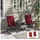 Outsunny Liegenauflage 116 x 50 x 5 cm rot 2 St.